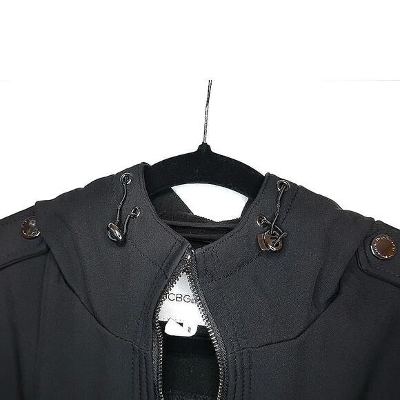 Bcbg max Azria black Womens Contemporary
Fit Long Sleeve Rain Coat - Picture 6 of 10